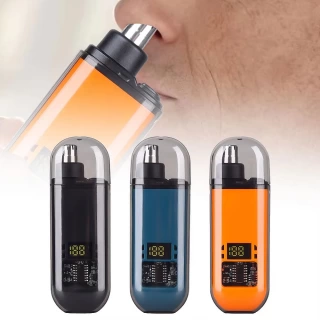 2-in-1 Electric Nose & Ear Hair Trimmer for Men – Painless Precision Grooming Tool with Dual-Edge Blades & Rechargeable Design