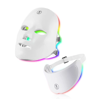 Wireless LED Light Therapy Mask – Face & Neck 7 Color Device