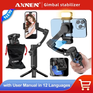 3-Axis Vlog Stabilizer Handheld Mobile Phone Gimbal Face Following Video Stand with Magnetic Remote for Tiktok Photography Kit