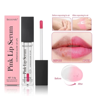 Luscious Pink Lip Plumper Serum – Hydrating & Volumizing Gloss for Fuller, Softer Lips with Natural Tint
