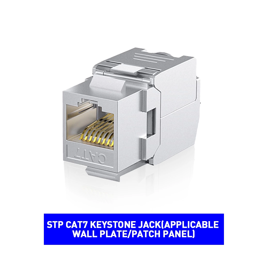 ZoeRax Cat6a Cat7 Cat8 Keystone Jack, RJ45 STP Modulo in lega di zinco