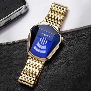 Snake Head Quartz Watch for Men – Luxury Mechanical Design with Stainless Steel Band, Bold Serpent-Inspired Style