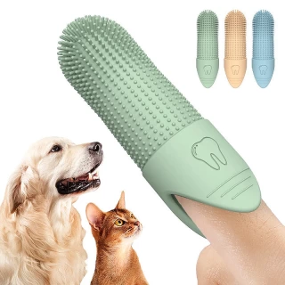 PawBrush™ 360° Finger Toothbrush – Dental Care for Dogs & Cats