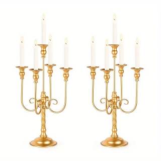 Iron Pillar Candle Holders – Elegant Centerpieces for Weddings & Home Decor