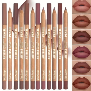 6pcs Velvet Matte Lip Liner Set