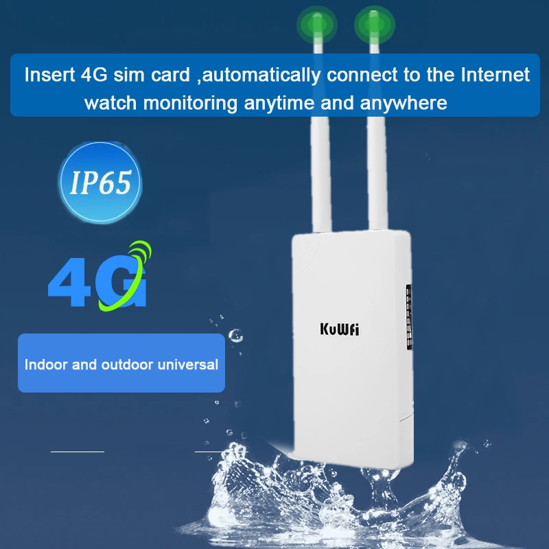Bait Router KuWFi Waterproof Outdoor 300Mbps WiFi Router CAT4 4G LTE Routers 3G/4G ...