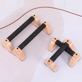 Wooden Push-Up Bar Stands