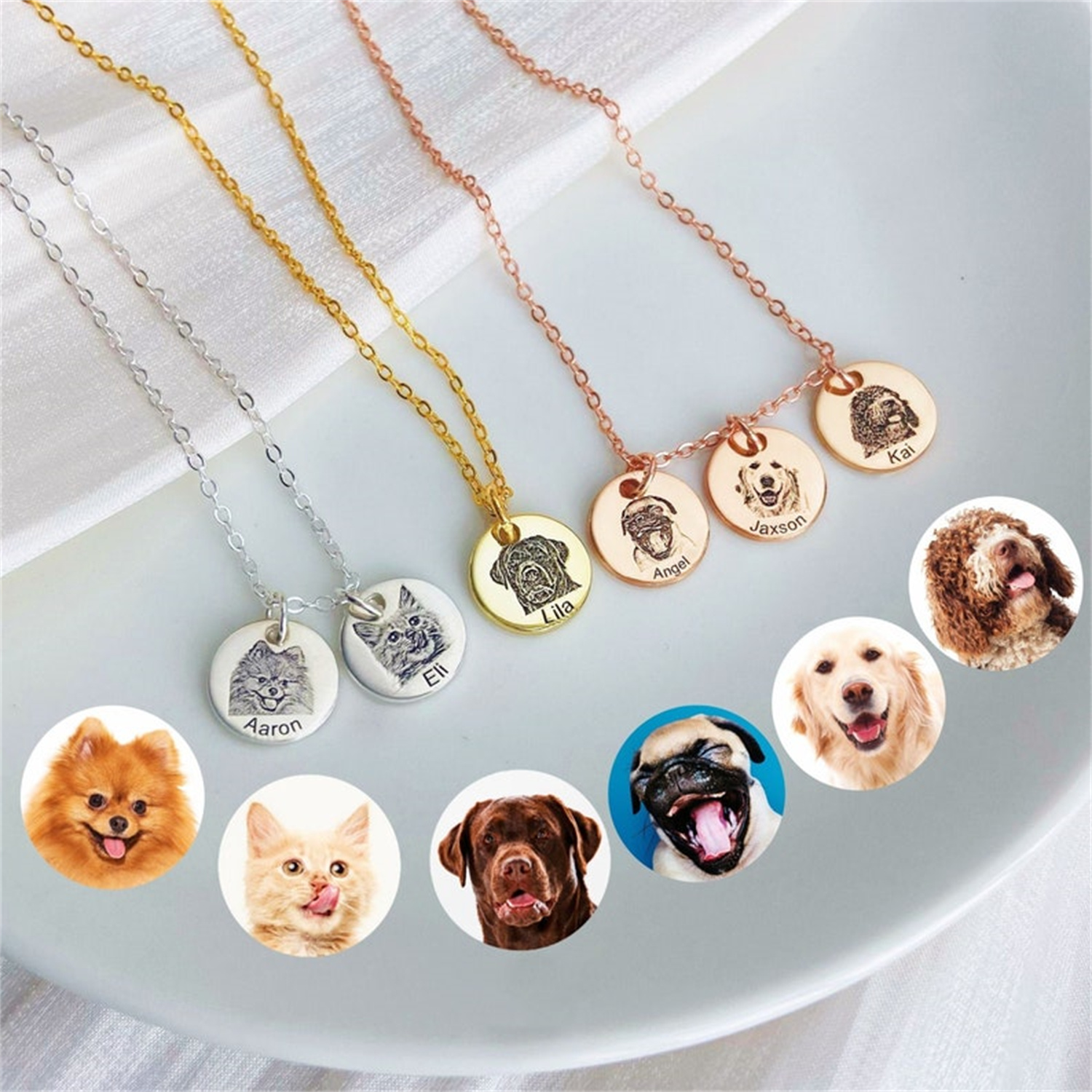 PawPrint Pet Face Necklace