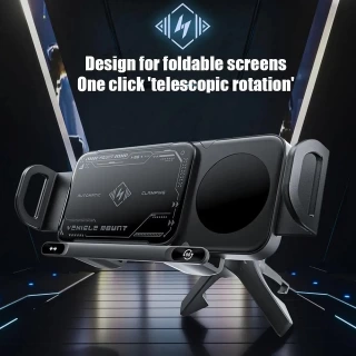 ChargeGrip™ – 360° Wireless Car Mount