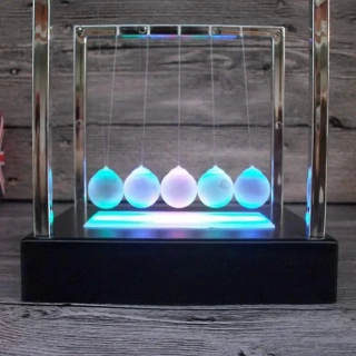 LED Newton’s Cradle – Light-Up Balance Balls Science Toy for Desk & Home Decor
