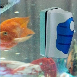 1 Pcs Fish Tank Glass Scraper Cleaner Floating Aquarium Cleaner Super Magnetic Clean Brush Tools Pet Products Accessories
