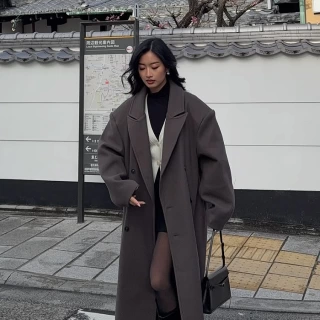 Wool Long Coat for Women