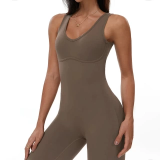 Women's Backless Workout Romper