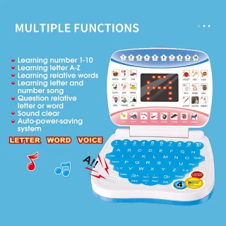 Preschool Learning Laptop for Kids - Electronic Educational Toy with Language Development Features Cognitive Skills Enhancement for Toddlers Gift
