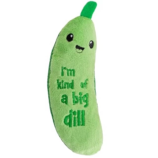 Crunchy Pickle Kicker - Crinkle Catnip Plush Toy