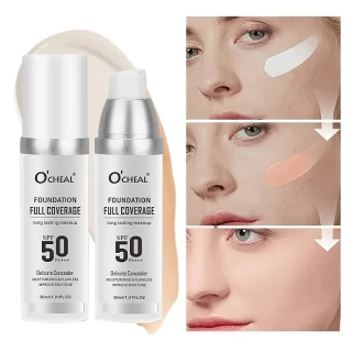 Color Changing Foundation Makeup Concealer Long Lasting Moisturizing Nourishing Oil-Control Skin Face Base Cosmetics