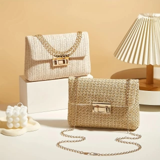 Chic Handwoven Straw Shoulder Bag™