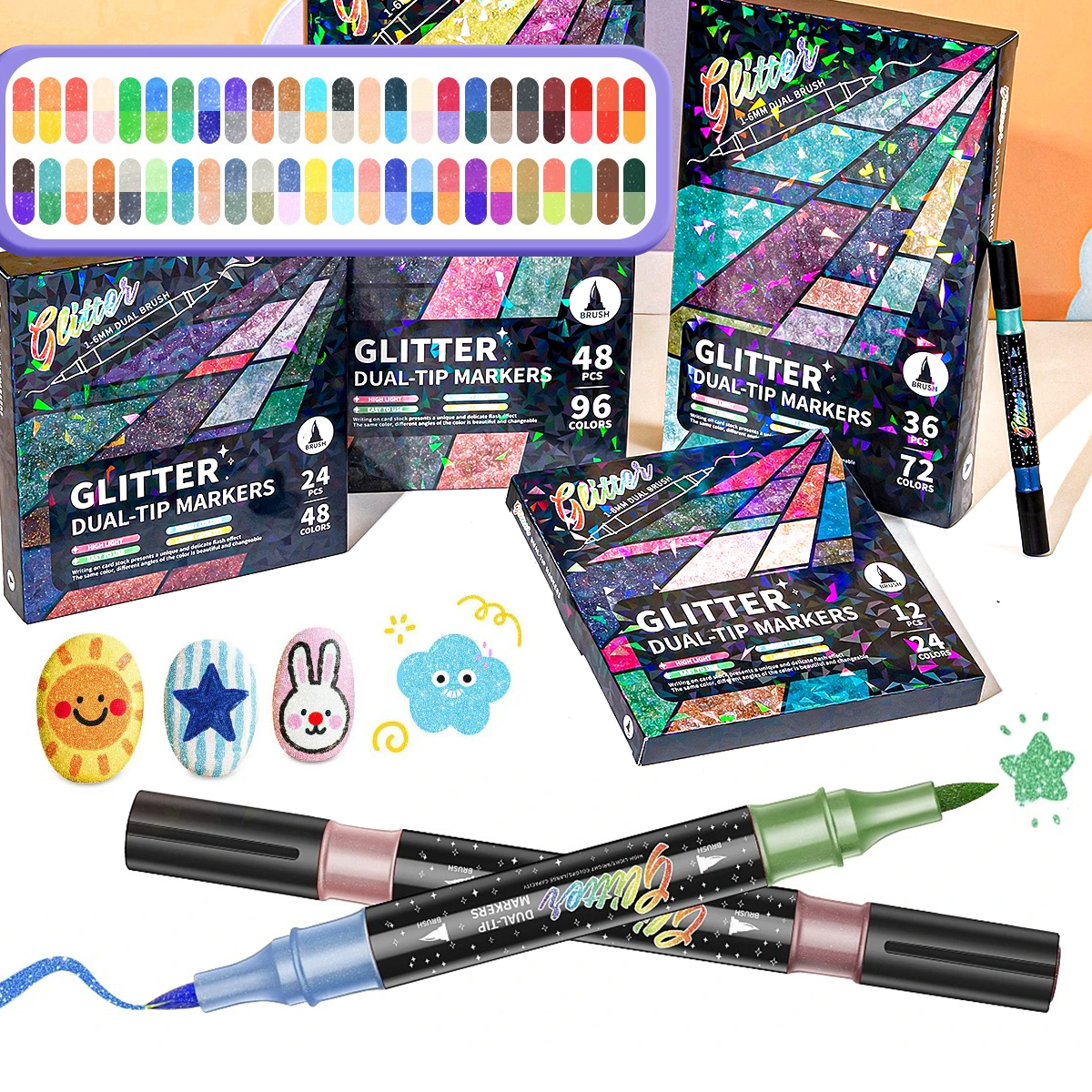 Glitter Markers — Smooth, Vibrant & No Bleed - Trending Tools & DIY Hardware Product April 2026