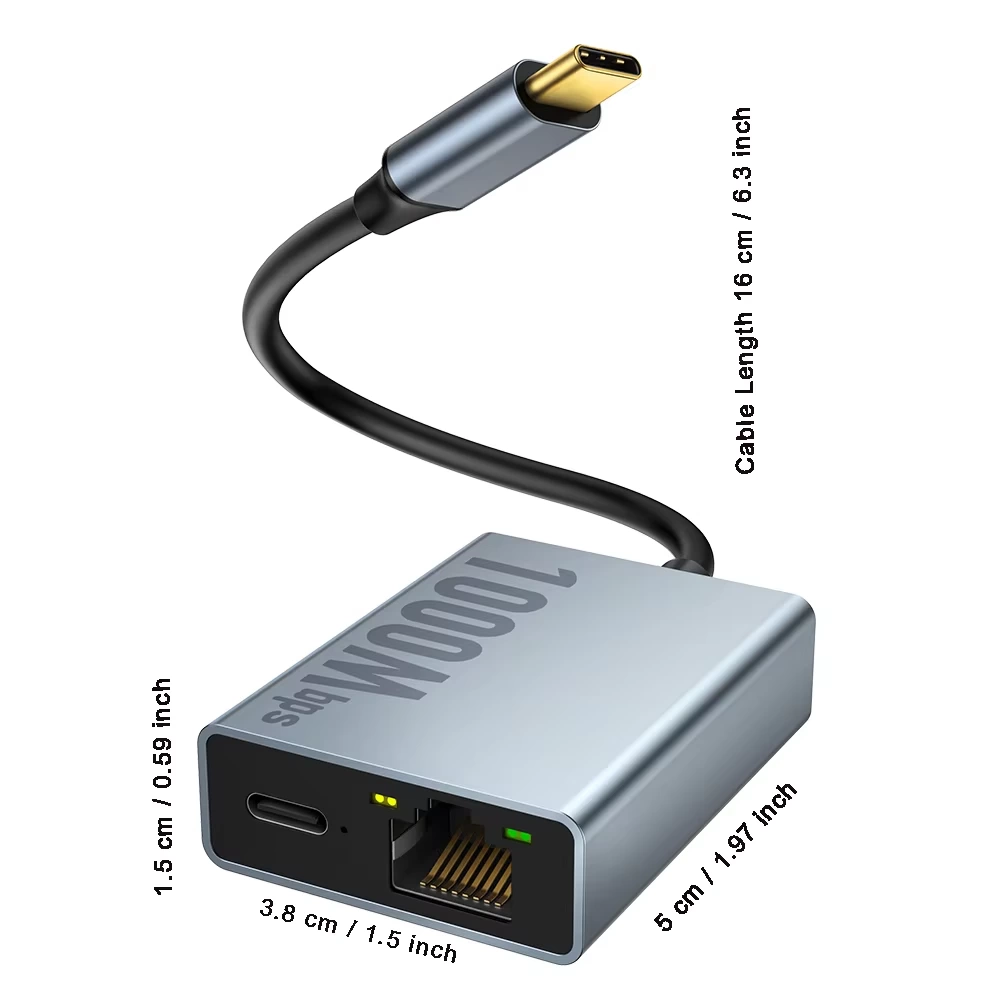 Chromecast Rj45 RJ45 1000Mbps External Network Card Ethernet Adapter for 4K Chromecast ...