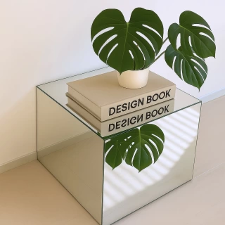 Mirror Cube Coffee Table