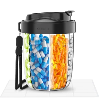 Dose on Time – 7-Day Pill Organizer Water Bottle | Stay Hydrated & Never Miss a Dose