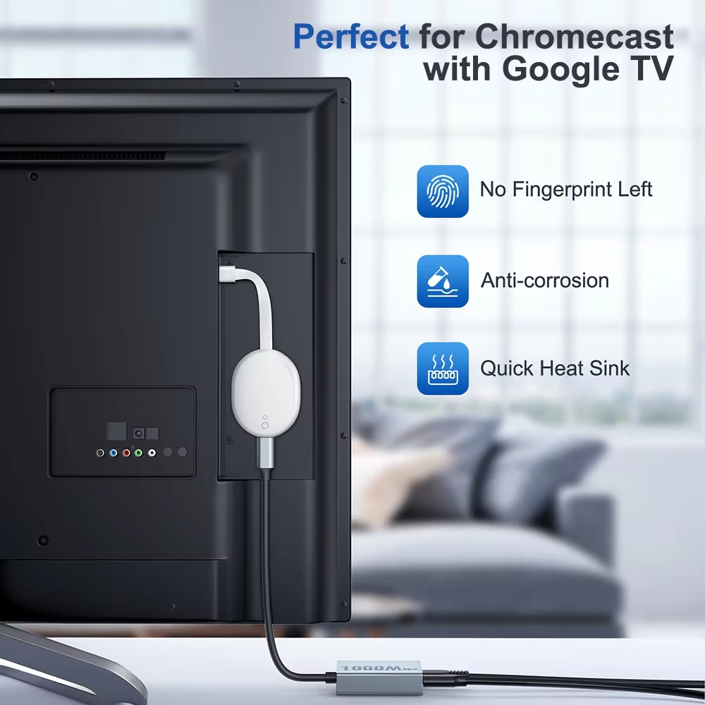 Chromecast Rj45 RJ45 1000Mbps External Network Card Ethernet Adapter for 4K Chromecast ...