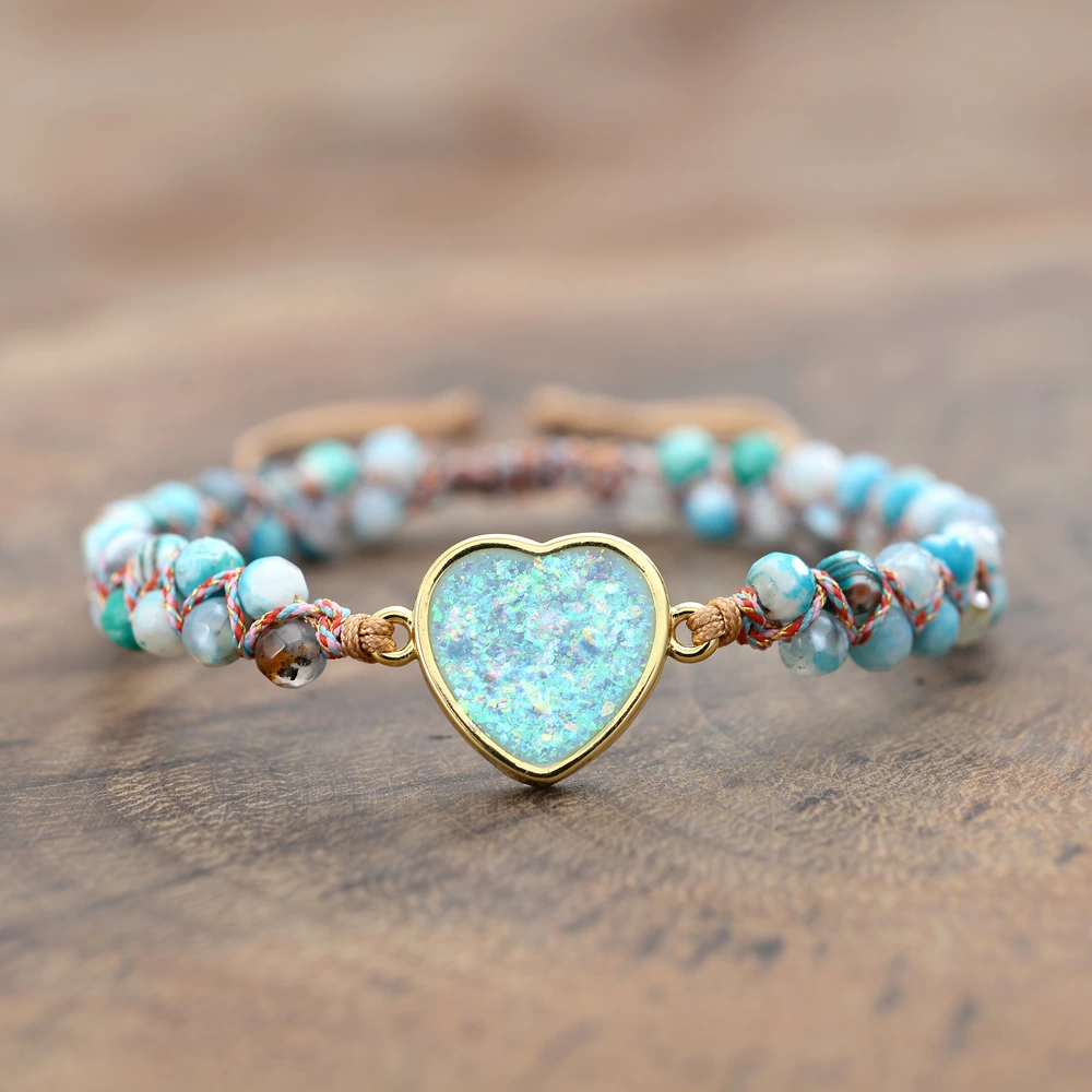 Heart Shape Beaded Bracelet