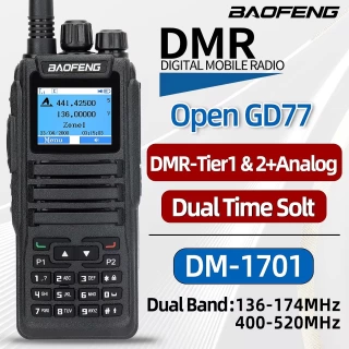 Baofeng DMR DM 1701 Digital Walkie Talkie Dual Mode Analog Two Way Radio