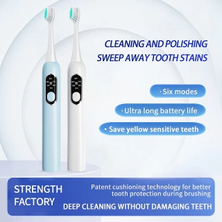 White Low Frequency Electric Toothbrush-1pcs