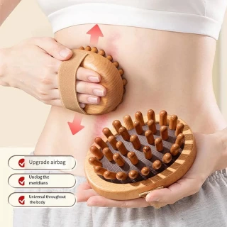 Wooden Anti-Cellulite Massage Brush