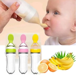 Squeezable Baby Spoon Bottle